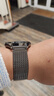 竞技者适于华为手表watch4/Pro表带watch3pro/GT5/GT4/GT3/GT6磁吸钛金属不锈钢手表带男款高级46/48 钛灰黑-编织链式22mm接口 实拍图