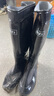 回力雨鞋男士防滑水鞋雨靴耐磨中高筒胶鞋雨靴套鞋工作鞋钓鱼807 黑色高筒 40 实拍图