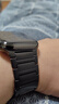 JINGZ适用苹果手表iwatch s10/s11表带纯钛金属ultra3/2钛合金apple watch磁吸9/8/7/6米兰尼斯夏季男女 工字款【黑色】纯钛45/46/44/49mm 实拍图