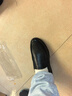 骆驼牌 皮鞋男士商务休闲鞋软底软皮爸爸懒人鞋子W932263660黑色38 实拍图