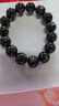 石玥珠宝收藏级14mm金猫眼天然黑曜石手串本命年转运珠水晶手链男女士款 实拍图