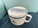 京东京造 泡面碗 上班族304不锈钢饭盒小学生双层防烫1.3L白色 配筷勺 实拍图