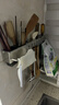 品喻（PINYU）厨房刀架壁挂式免打孔多功能菜刀置物架刀具筷笼筷子筒一体收纳架 实拍图