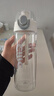 希乐塑料水杯tritan运动男女大容量户外学生杯子600ml雪球白XL-2217 实拍图