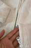优衣库女装舒芙蕾拉链针织开衫/毛衣毛衫外套480490 01 乳白色 XL /165/92A 实拍图