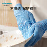 稳健一次性食品用丁腈手套洗碗家务耐油耐酸碱加厚M码中号100只/盒 实拍图