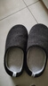 内泊（NEIBO）乳胶棉拖鞋男冬季天女士室内家居鞋大码防滑防臭橡胶软底羊毛茶42 实拍图