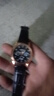 【网红爆款】商务腕表石英运动表休闲皮带男女手表 黑色 实拍图