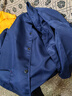 沃巴伦男士工作服罩衣长袖耐磨耐脏防尘工厂车间搬货罩衣劳保蓝大褂工装 藏青西服领大褂 大号（110斤-190斤可穿） 实拍图