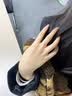 中国黄金（CHINA GOLD）碎碎冰18K金戒指女素圈求婚戒子七夕情人节礼物送女友老婆生日 18k金碎碎冰戒指-12#【今/次日达】 实拍图