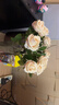 盛世泰堡仿真玫瑰花手感保湿假花仿生花装饰花束插花客厅摆件香槟玫瑰*10 实拍图