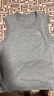 蕉内棉棉301H情侣款背心男女士100%纯棉无侧缝宽松圆领居家睡衣夏季 【宽肩】50度花灰 S 实拍图