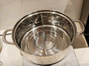 荣事达（Royalstar）鸳鸯锅火锅专用锅汤锅304不锈钢锅燃气灶电磁炉通用30cm 实拍图