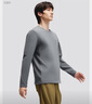 蕉下（beneunder）长袖T恤男士卫衣气绒服保暖打底衫圆领宽松舒适CL010石墨灰XL 实拍图