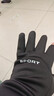 罗维利特手套男夏季防晒防风保暖加绒触屏户外骑行二指摩托车外卖半指漏指 二指加厚黑色 均码有弹力 实拍图