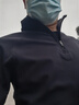 京东京造绒感发热运动长袖t恤男冬季加绒保暖半拉链卫衣户外通勤 黑色 M 实拍图