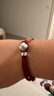 罗泰老银匠999足银柿柿如意手链男女款时尚国风本命年编织手绳 柿柿如意手链-红绳款 实拍图