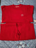 北极绒【羊毛蚕丝】马年儿童本命年保暖内衣套装红色12岁男女童秋衣秋裤 实拍图