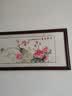 名人字画花开富贵牡丹花手绘真迹花鸟画客厅沙发背景墙装饰画卧室床头挂画 牡丹-花开富贵（陈浩画） 已加框125*45CM 实拍图