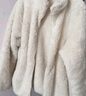优衣库女装男装长绒摇粒绒拉链茄克/长袖外套夹克冬新款479611 01 乳白色 M 晒单实拍图