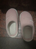 朴西冬季灯芯绒男士室内棉拖鞋保暖加绒厚底情侣居家 粉色 36-37 实拍图