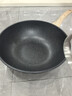 炊大皇炒锅不粘锅易清洁麦饭石色炒菜锅32cm电磁炉通用黑曜石系列CG32HY 实拍图
