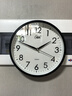 康巴丝（Compas）挂钟客厅 静音走时简约石英钟表挂墙时钟 c2855 黑色 26cm直径 实拍图
