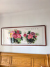 迅典国画富贵牡丹挂画餐厅客厅装饰画纯手绘真迹字画沙发背景墙画壁画 富贵花开 实木带框83*203厘米 实拍图