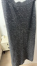 三彩2025冬季新款亮片针织裙高腰松紧半身裙A字裙长裙气质M 深邃灰 L 165/72A 实拍图