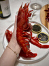 冰凌橙夏 刺身牡丹虾刺身红魔虾原箱进口天然即食甜虾刺身料理高端食材 红魔虾 350g(净重)  4只虾皇款 实拍图