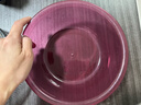 【京东物流】洗脸盆加大加厚家用大号洗菜盆洗衣盆内裤收纳盆子 紫红 小号23*9cm-加厚不怕摔【活动款】 实拍图