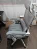 南皇人体工学办公椅电竞椅久坐打游戏办公室椅子久坐不累人工力学座椅 镂空双背白-3级杆-尼脚-带搁脚-155°任意后躺 120-155度(含) 联动扶手 实拍图