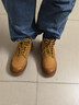 骆驼（CAMEL）【王俊凯同款】马丁靴男鞋冬季新款高帮大黄靴女户外工装登山靴子 GE122W7757T 金黄色 (男款) 43 实拍图