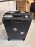 双星（doublestar）行李箱拉杆箱男次日达可登机箱大容量学生铝框密码箱旅行箱皮箱子 尊贵黑【加厚铝框可坐可踩】 28英寸  长途出行-加厚箱体 实拍图
