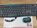 罗技（Logitech）MK275 键鼠套装 无线键鼠套装 办公键鼠套装 全尺寸 商务键鼠套装 带无线2.4G接收器 黑蓝色 实拍图