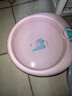 CHAHUA茶花 儿童抗菌洗脸盆31.7cm1只加厚塑料盆洗衣服洗脚盆粉色* 实拍图