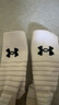 安德玛（Under Armour）篮球袜子 运动袜男女 跑步羽毛球防臭袜中筒棉袜 白色L码三双装 实拍图