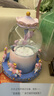 IMVE爱莎水晶球音乐盒 儿童小女孩生日礼物/女生八音盒新年礼物玩具 大号粉蓝旋转木马（声控+飘雪） 实拍图