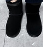 意尔康女靴雪地靴女士棉鞋厚底冬季加绒保暖东北抗寒短靴妈妈靴子 黑色 加绒 38 实拍图