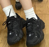 FILA 斐乐猫爪鞋4代女鞋老爹鞋情侣运动鞋复古时尚休闲鞋网面透气 【女款】黑-BK 37.5 实拍图