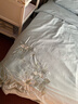 富安娜 四件套 60支长绒棉贡缎高端纯棉床上用品 床单被套枕套双人被罩 60支长绒棉贡缎-轻舞【礼盒装】 1.8米 床单款 (被套:230*229cm) 实拍图