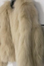 付智恩【精英衣橱】芦苇花 芬兰进口狐狸毛典雅轻盈年轻感圆领皮草外套 米杏色 M 实拍图