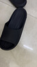 朴西新款EVA踩屎感厚底拖鞋女士居家室内情侣拖鞋男 黑色 44-45 实拍图