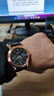 【网红爆款】商务腕表石英运动表休闲皮带男女手表 黑色 实拍图