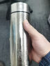 丽贝德商务钛杯保温杯内外纯钛泡茶杯大容量礼盒 皓月银 460ML 实拍图