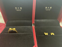 周大福 蝴蝶结黄金耳钉耳饰(工费220)约1.4g EOF286新年礼物 实拍图