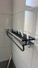碳钢卫生间置物架壁挂洗手间厕所洗漱台墙上浴室沐浴露收纳架 【双层】枪灰60cm(带杆+10钩) 实拍图