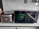 美的（Midea）家用变频微波炉平板式易清洁 800W微波速热 一键智能菜单 钻石背板 微晶面板加热20L（PM20M2） 钻石背板 实拍图