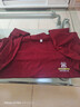 美罗邦（Meloban）长袖t恤男士纯棉春秋季宽松卫衣秋衣纯色打底衫男上衣服男装秋装 酒红色【1件装】100%纯棉 3XL【建议160-170斤】 实拍图