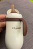 世喜小月龄保温杯316L不锈钢吸管水杯保温奶瓶棕杯套+鸭嘴+直饮吸管 实拍图